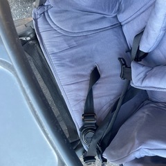 joovy 2人乗りベビーカー　ブルー　レインカバー付きの画像