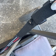 joovy 2人乗りベビーカー　ブルー　レインカバー付きの画像