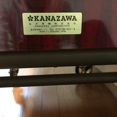 ブランド名　KANAZAWA 金沢車輪　　リキュールワゴン　サービスワゴン　ホテル用　車輪付きの画像