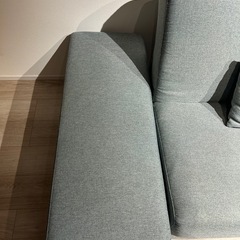 新品級特価品!!ニトリソファーベッド　メーベル2P ターコイズブルー　の画像