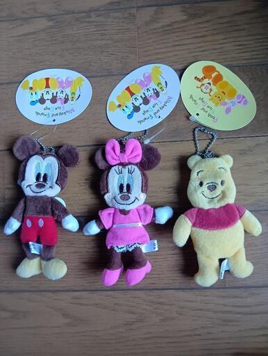 ミッキーとミニーとプーさんのキーケース