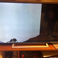 液晶割れテレビ　50インチ