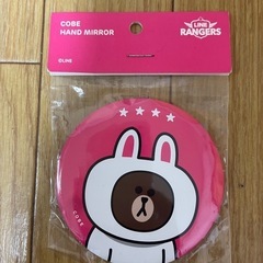 LINE RANGERS COBE HAND MIRROR ピンク