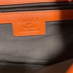 キャロルジェイ　2wayバック　オレンジ　ショルダーバックの画像
