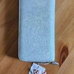 アクア財布 丸型ジッパー 大容量 スマホ収納