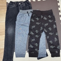男の子100〜120サイズパンツ☆デニムニットスウェットパンツ