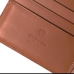 【 KTルイストン】 二つ折り財布 クロコ型押しレザー オールデン 焦茶の画像