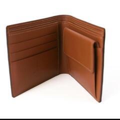 【 KTルイストン】 二つ折り財布 クロコ型押しレザー オールデン 焦茶の画像