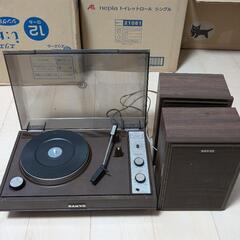 SANYO ターンテーブル レコードプレイヤー PG-50W 昭...