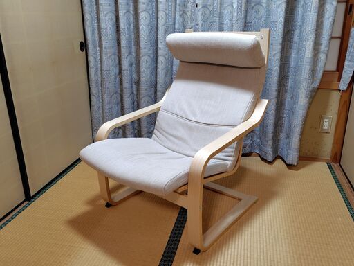 IKEA 　1人用ソファー ◇サイドテーブル付◇