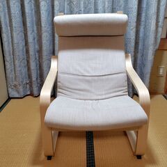 IKEA 　1人用ソファー ◇サイドテーブル付◇の画像