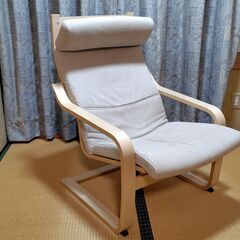 IKEA 　1人用ソファー ◇サイドテーブル付◇の画像