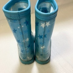 長靴　20cm  水色　の画像