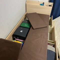 11月まで！収納付きシングルベッド(マットレスもOK)の画像