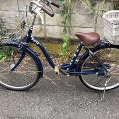 24インチ　オートライト自転車
