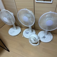 扇風機3台 とサーキュレーター1台