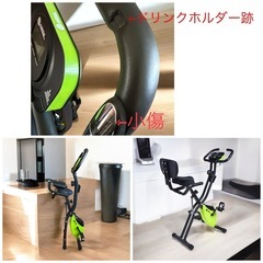 お譲り先決定！ハイガー 折りたたみ 心拍数メーター付き エアロバイク フィットネスバイクの画像
