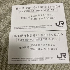 JR東日本　株主優待割引券