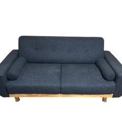 LOWYA ソファー 2.5人掛け インディゴブルーの画像