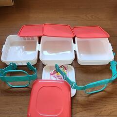 美品　ピクニックお弁当箱2段&３段