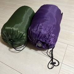 美品　マミー型シュラフ（寝袋）2個セット