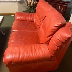 【中古品】本革ソファーセット　
2人掛け×2 セット　応接ソファー　の画像