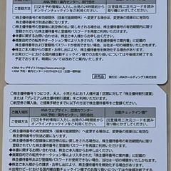 ANA株主優待2枚•••有効期間(搭乗可能期間)  2025年5月31日までにご搭乗ください。の画像