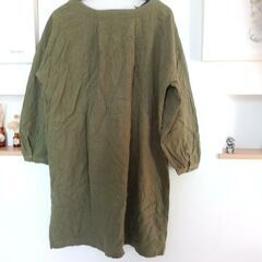 JEUNE MAMAN 七分袖コットンワンピース　LLの画像
