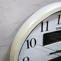 カシオ　電波掛け時計　ITM-660NJ　動作良好　アナログ　カレンダー　温度湿度表示　お知らせアイコン　WAVE CAPTOR　infoview　CASIOの画像