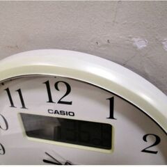 カシオ　電波掛け時計　ITM-660NJ　動作良好　アナログ　カレンダー　温度湿度表示　お知らせアイコン　WAVE CAPTOR　infoview　CASIOの画像