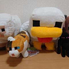 マインクラフト　ぬいぐるみ5点