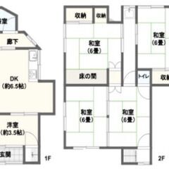 ★本気で再生DIYできる方へ２階建戸建月額賃料1.5万円★倉庫や法人登記、ペット多頭飼いなど様々な用途にいかがですか。  - 尾道市