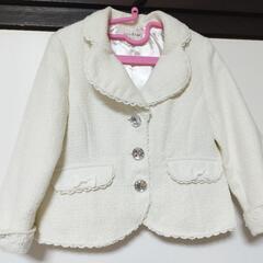 110cm　エニィファム リボン ツイード ジャケット