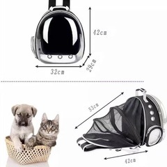 ⭐️ 新品⭐️ペットリュック　カプセルリュック　メッシュ　通気性　拡張可能の画像