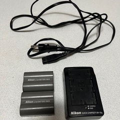 【Nikon純正】一眼レフ用バッテリーEN-EL3e2個＋クイッ...