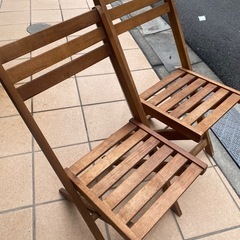 木製椅子　折りたたみ