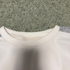 GU 140cm トレーナー　白の画像