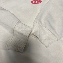 GU 140cm トレーナー　白の画像