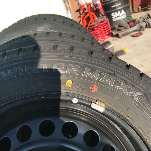 【終了】スタッドレス　WM02　155/65R14 鉄ホイール付き　タイヤのみも可