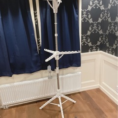2段 物干しラック 72.4×175-186.7cm 最大36枚...