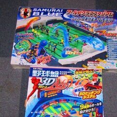 幼児用おもちゃ　野球盤・サッカー盤・ラジコン（ボート＆オートジャイロ）その他の画像