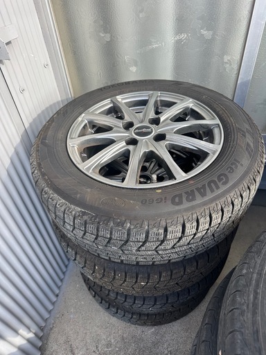 175/65R14スタッドレスセットPCD100 4穴バリ山フィットデミオノート