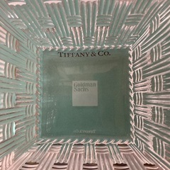 ティファニー Tiffany & Co. ガラス製スクエアボウル 未使用　本日だけの出品の画像