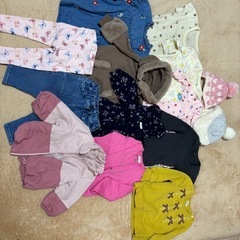 《お譲り先決まってます》サイズ80キッズウェア14点セット（女の子向け）の画像
