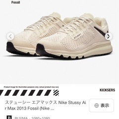 Stussy × Nike Air Max 2013 "Fossil"  人気完売品 24cmの画像
