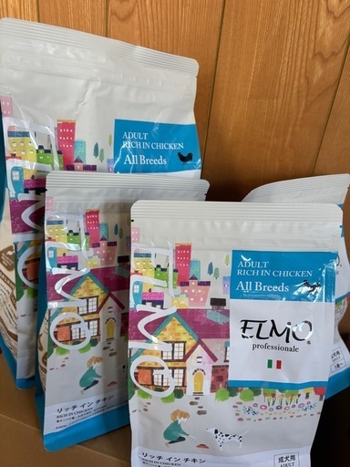 ELMO 成犬用1歳〜　ADULT RICH IN CHEKEN All Breeds ドッグフード　未使用未開封　5.4Kg ✖️ 3箱