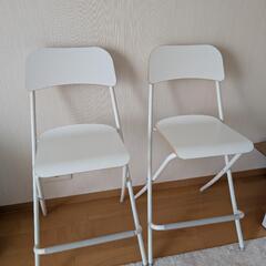 カウンターチェア ホワイト 74 cm 2個 IKEA Fran...