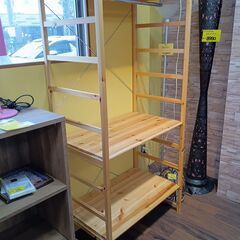 【たのメル便】無印良品　パイン材オープンシェルフハンガーラック 無印良品 パイン材 ユニットシェルフ ハンガーラック オープンラック