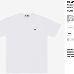 コムデギャルソン　＜新品未使用＞半袖　Tシャツ　スモール♡　女性 Lの画像