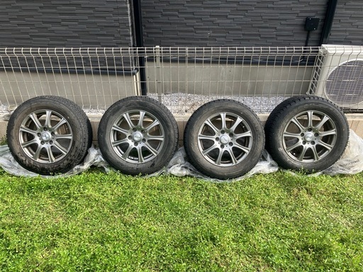 195/65R15 15インチ スタッドレス タイヤ アルミ ホイール 4本セット 残溝6mm